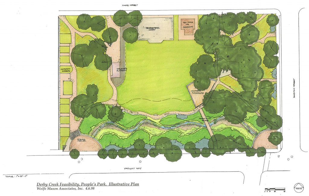 Derby Creek in People's Park color map